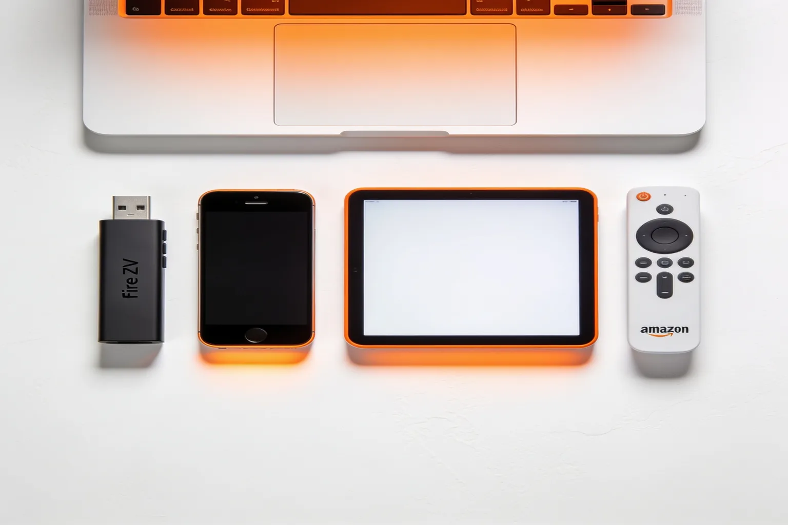 Multiple devices compatible with Firestick IPTV service including smartphone tablet and smart TV